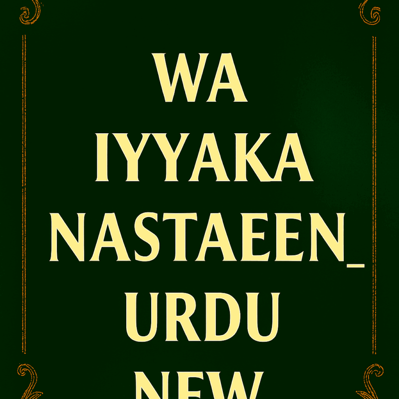 Wa Iyyaka Nastaeen Urdu New_p